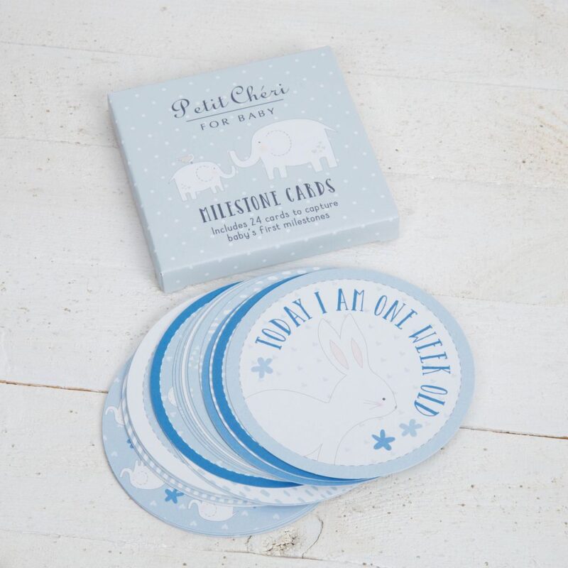 Baby Boy Blue Milestone Cards | Baby Boy Moment Cards Ireland