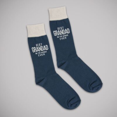 Best Grandad In The World Dad Cotton Socks