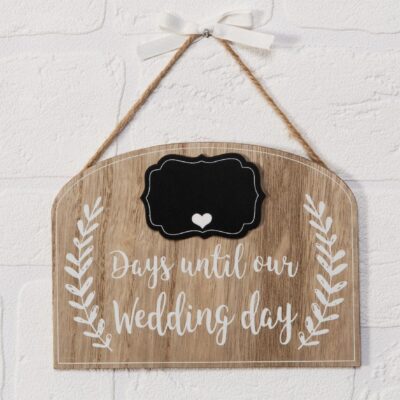 Love Story Countdown To Our Wedding Plaque
