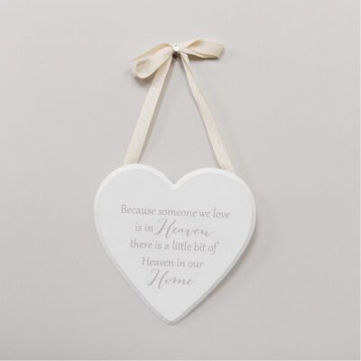 Heaven In Our Home In Memory Heart Plaque