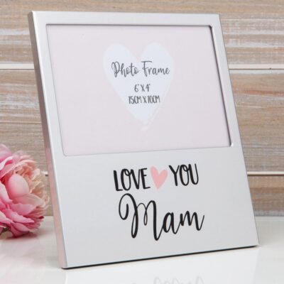 Love You Mam Aluminium Photo Frame