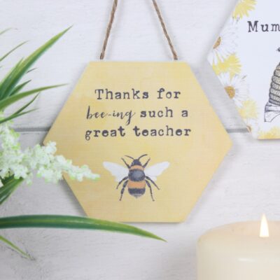 Thank You Teacher Bee Plaque