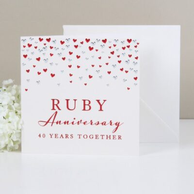 Deluxe Ruby Anniversary Card