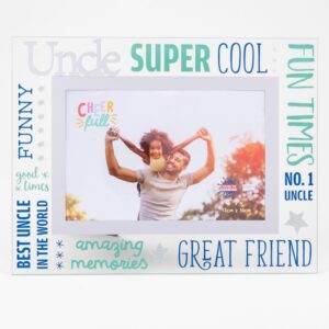 Cheerful Glass Uncle Photo Frame
