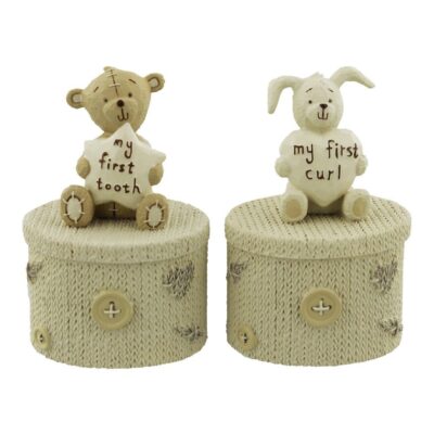 Teddy Bear First Tooth & First Curl Set