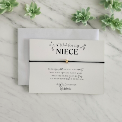 Niece Wish Bracelet Card