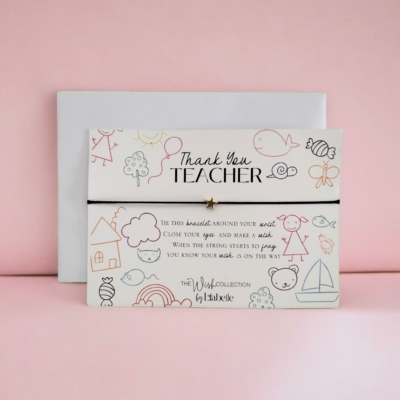 Teacher Wish Bracelet Card