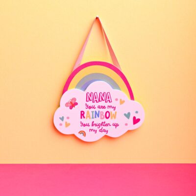 Nana Rainbow Hanging Plaque