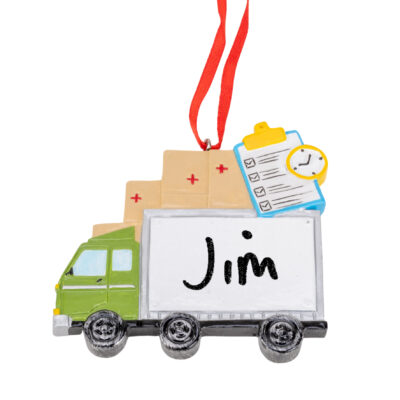 Personalised Delivery Driver Christmas Decoration
