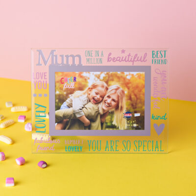 Glass Mum Photo Frame