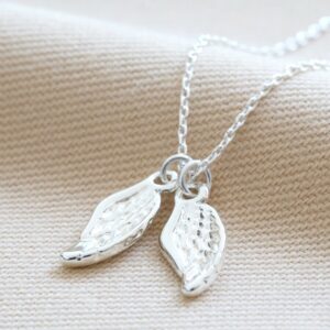 Silver Wings Charm Necklace