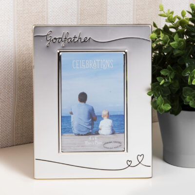 Silver Plated Godfather Photo Frame