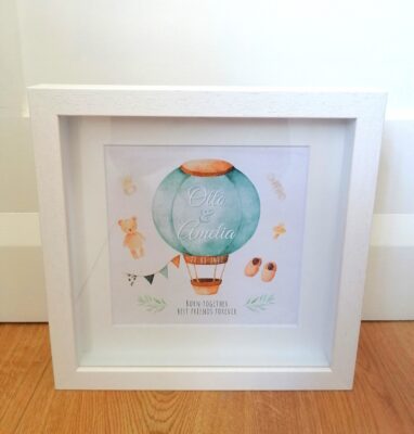 Personalised Twins Baby Frame