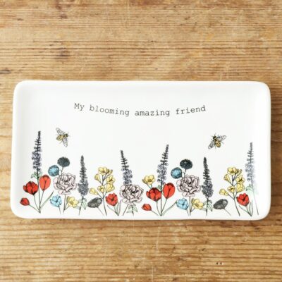 Amazing Friend Floral Trinket Dish