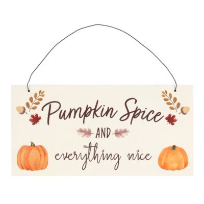 Pumpkin Spice Autumn Plaque