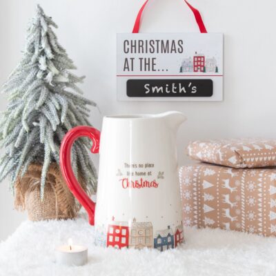 Christmas Scene Flower Jug