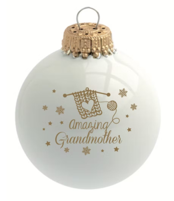 Amazing Grandmother Glass Christmas Bauble
