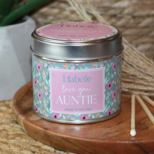 Floral Love You Auntie Candle