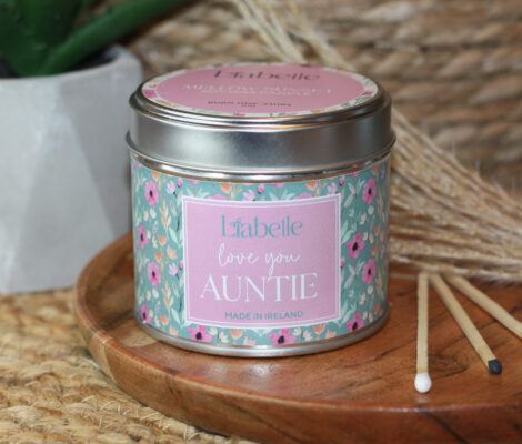 Floral Love You Auntie Candle