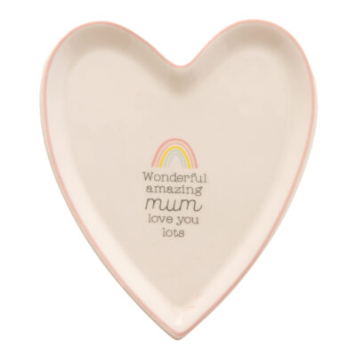 Heart Shaped Mum Trinket Dish