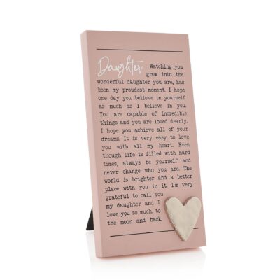 Moments Daughter Quote Plaque