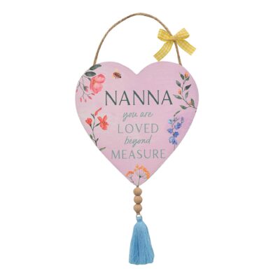 Nanna Hanging Heart Plaque