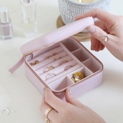 Lilac Travel Jewellery Box