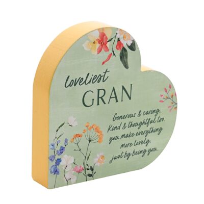 Gran Heart Freestanding Plaque