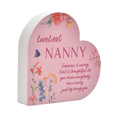 Nanny Heart Freestanding Plaque