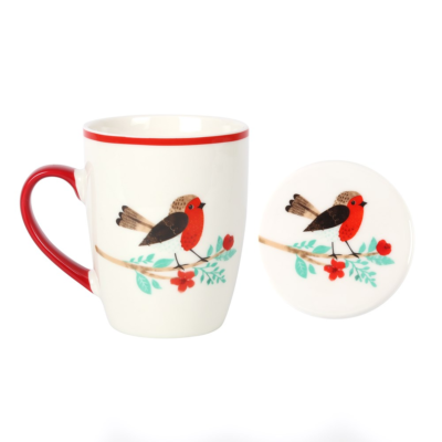 ROBIN MUG AND COASTER SET