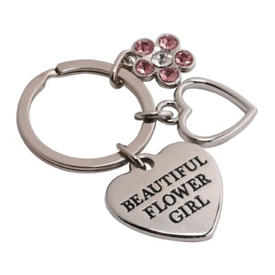 Flower Girl Charm Keyring