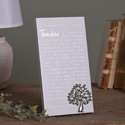 Standing Teacher Plaque