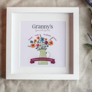 Grannys Flower Jug Personalised Frame