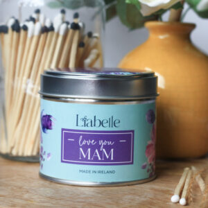 Floral Love You Mam Candle