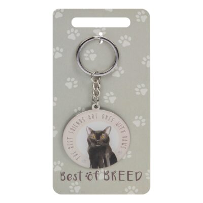 Black Cat Keyring