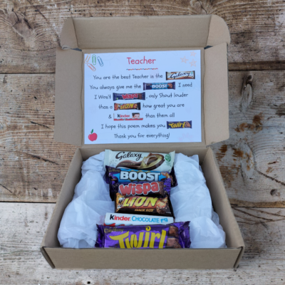 Thank You Teacher Chocolate Bar Gift Box
