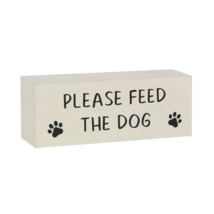 Feed The Dog Reversible Plaque