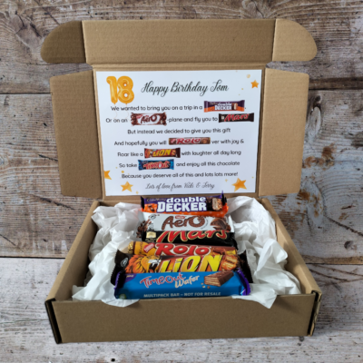 70th Birthday Chocolate Bar Gift Box