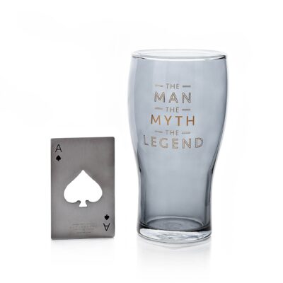 The Man The Myth The Legend Beer Glass