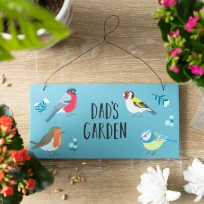 Dads Garden Bird Plaque