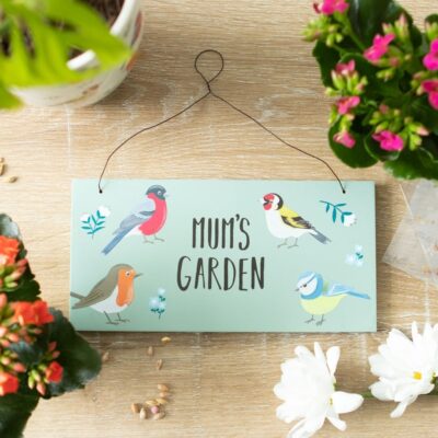 Mums Garden Bird Plaque