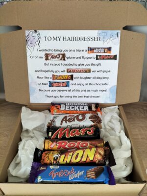Hairdresser Chocolate Bar Gift Box