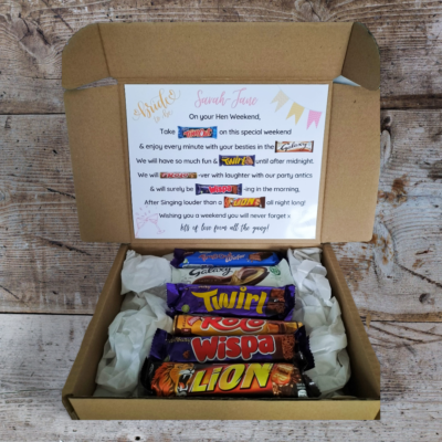 Hen Party Chocolate Bar Gift Box