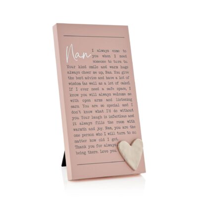 Moments Nan Quote Plaque