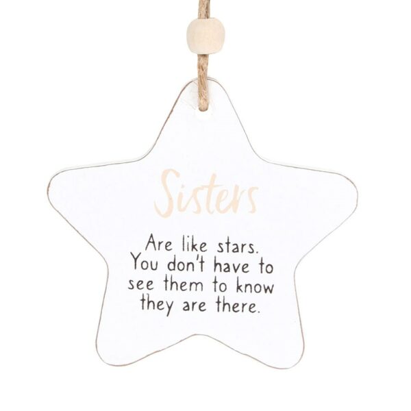 Sisters Hanging Star Plaque