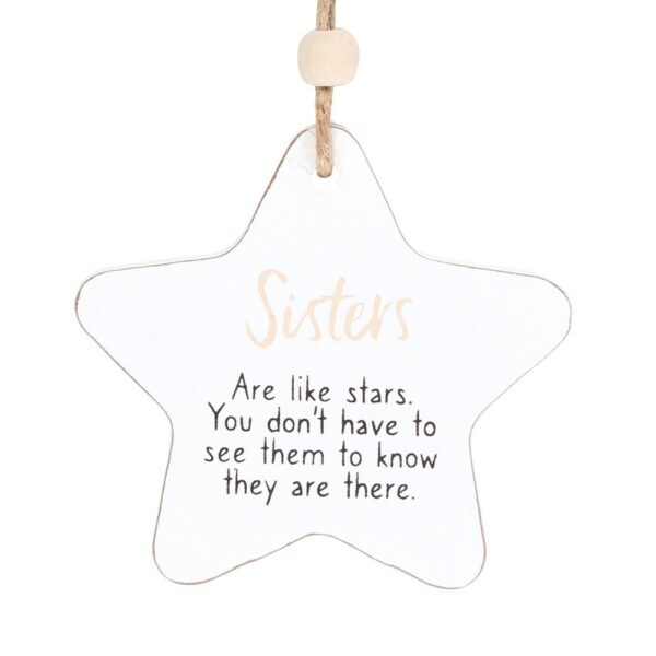 Sisters Hanging Star Plaque