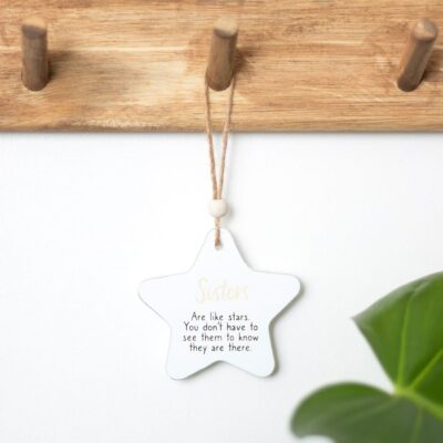 Sisters Hanging Star Plaque