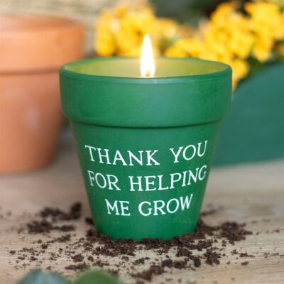 Thank You For Helping Me Teacher Candle