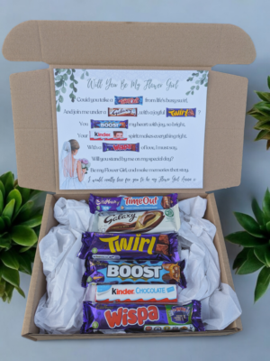 Flower Girl Proposal Chocolate Poem Gift Box