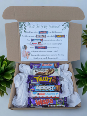 Bridesmaid Proposal Chocolate Poem Gift Box